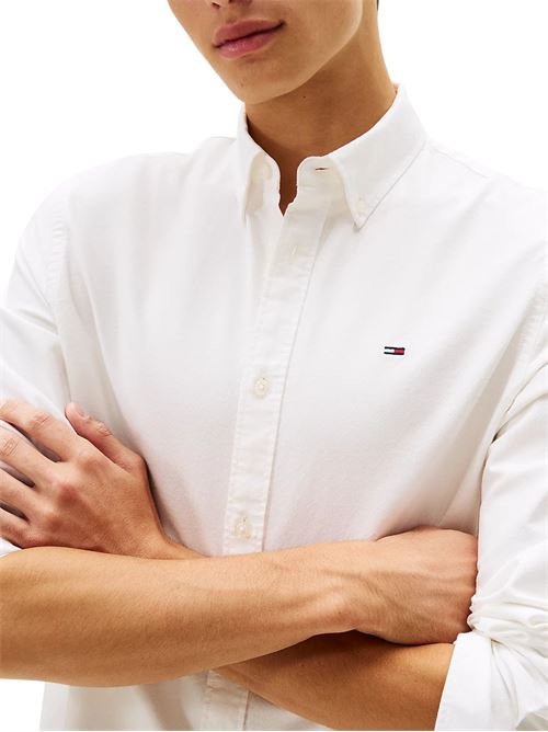 Camicia bianca in cotone Tommy Jeans | DM0DM21298YBL